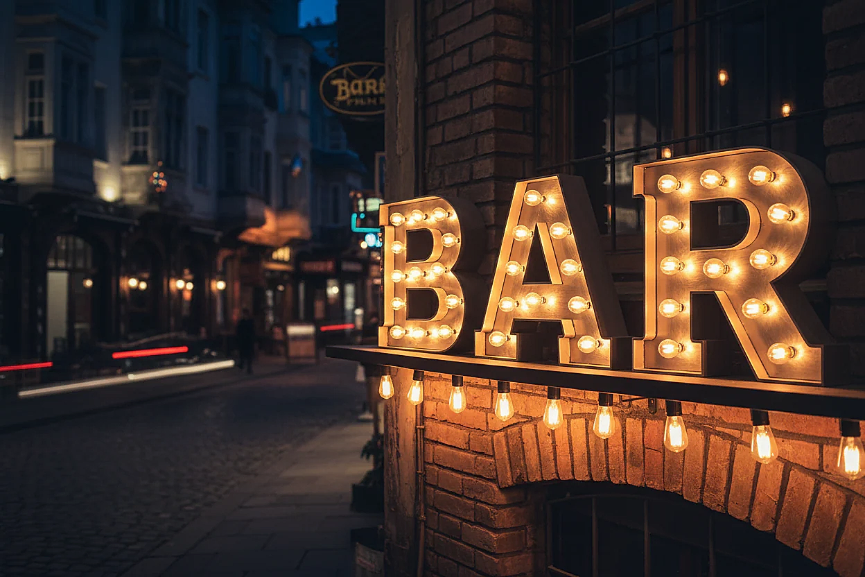 Ampullü (Retro / Vintage) Kutu Harf