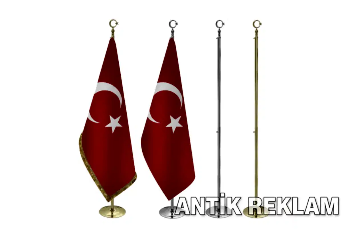 Makam bayrağı çeşitleri Türk altın gümüş görünümü